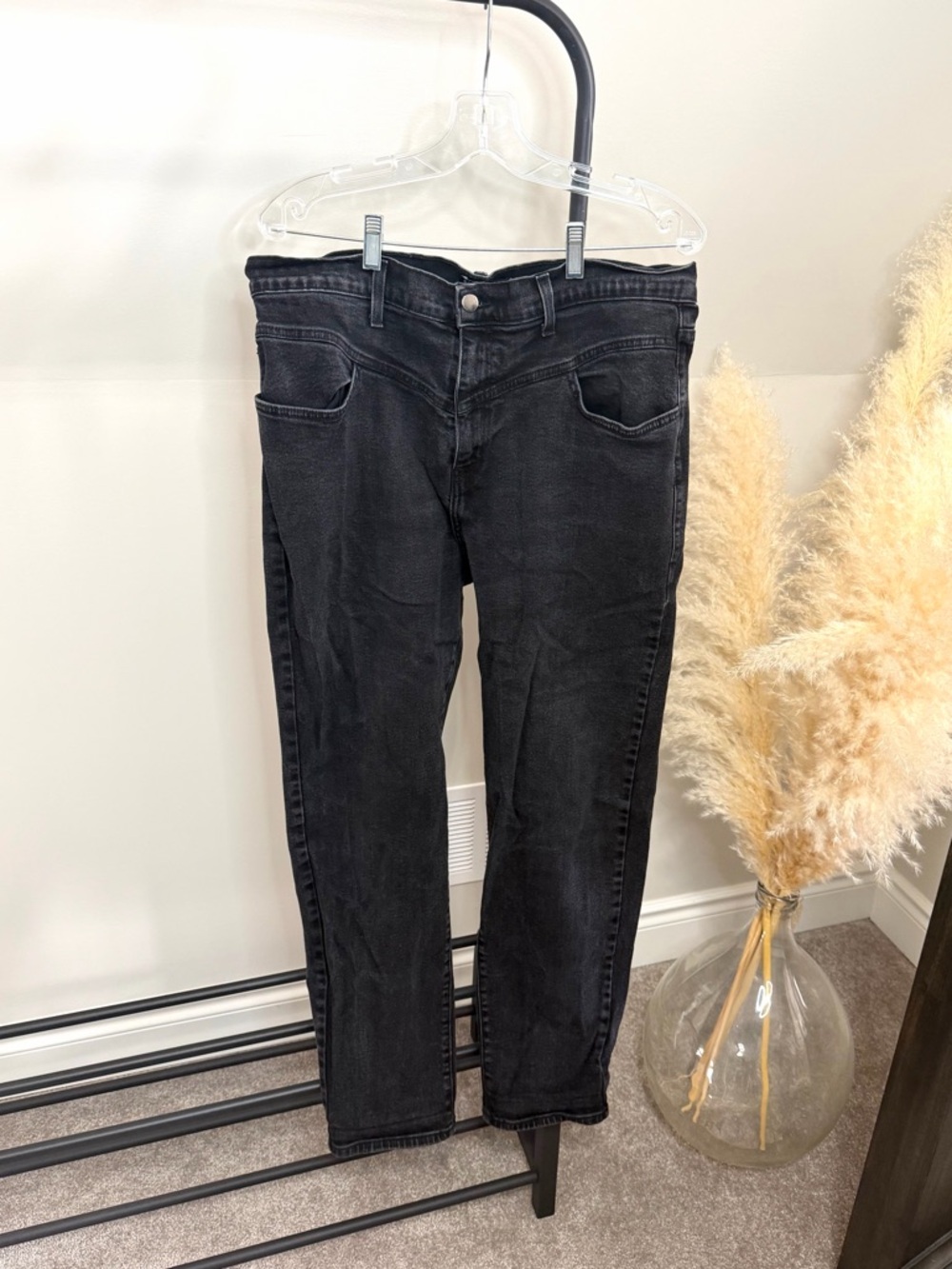 Fashion Nova High Rise Black Straight Leg Jeans 1X | Classic Denim